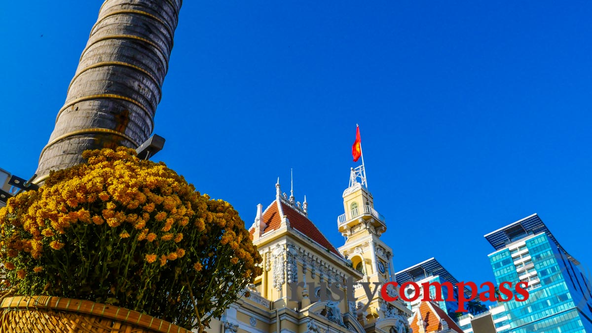 The clear blue skies of Saigon's Tet